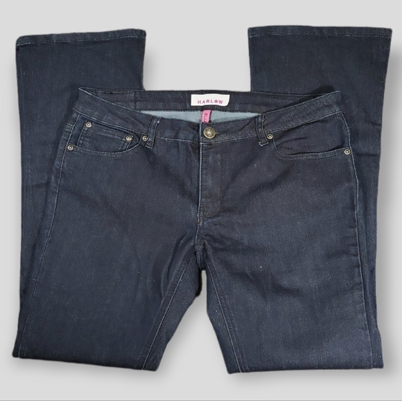 Harlow Ella Dark Wash Mid-rise Bootcut Jeans - Picture 2 of 6